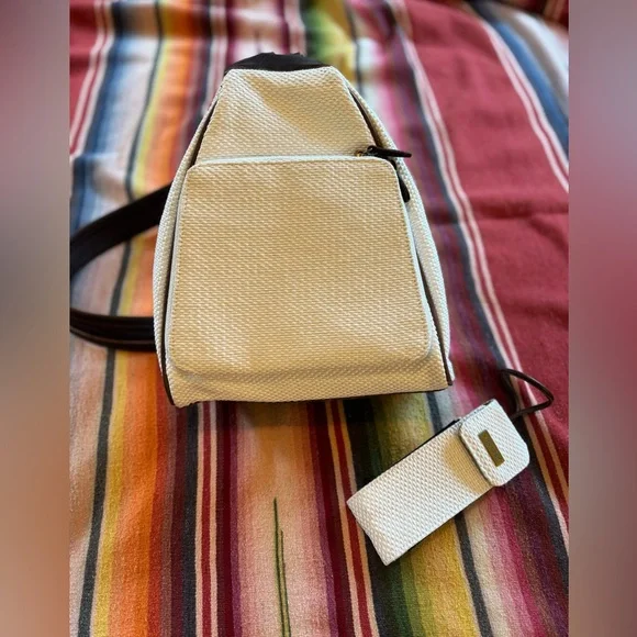 Elegant White Textured Women\'s small backpack Amazon.com | Mini Backpack Purse for Girls Teenager Cute  main image 3
